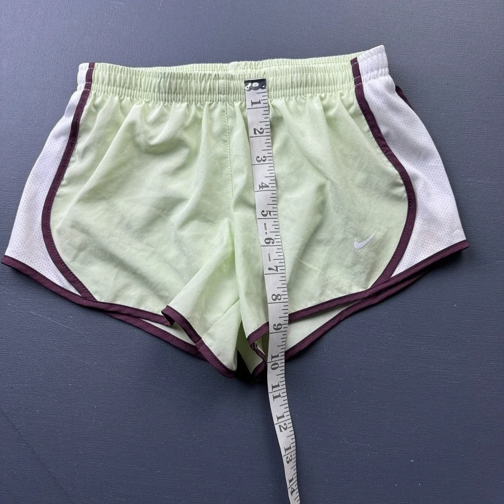 Nike Dri-FIT Women's Size Small Running Shorts Green Purple Athletic Gym Workout